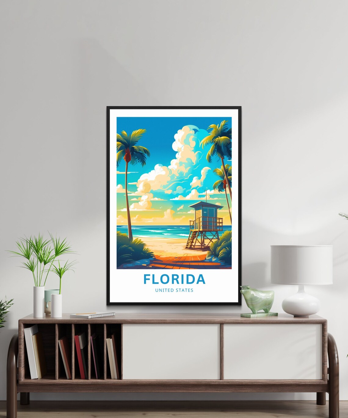 Florida Travel Poster, United States Wall Art - Image 2