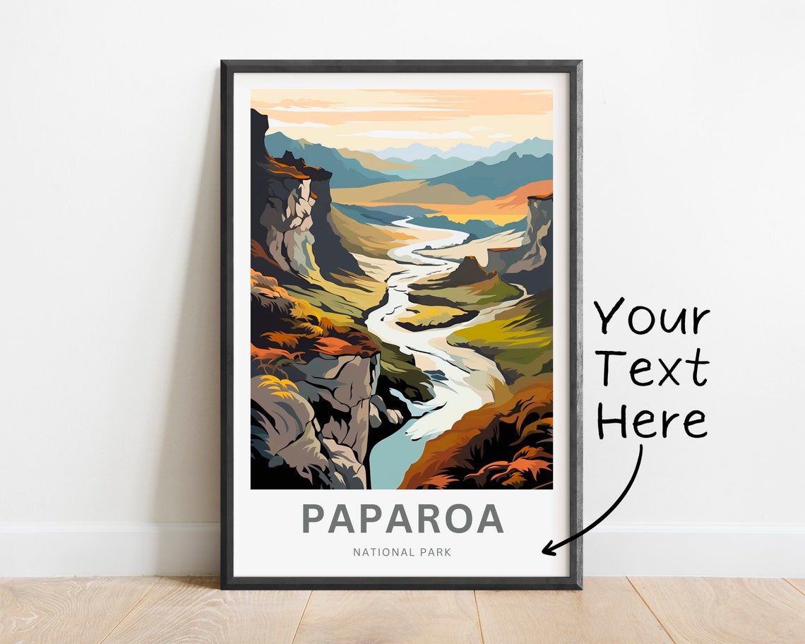 Personalized Paparoa National Park River Canyon Valley Travel Poster
