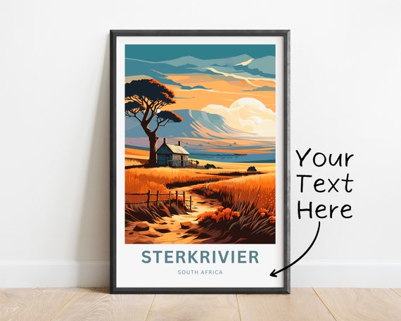 Personalized Sterkrivier Print Sterkrivier Poster South Africa Wall Art Framed Present Gift South Africa Present