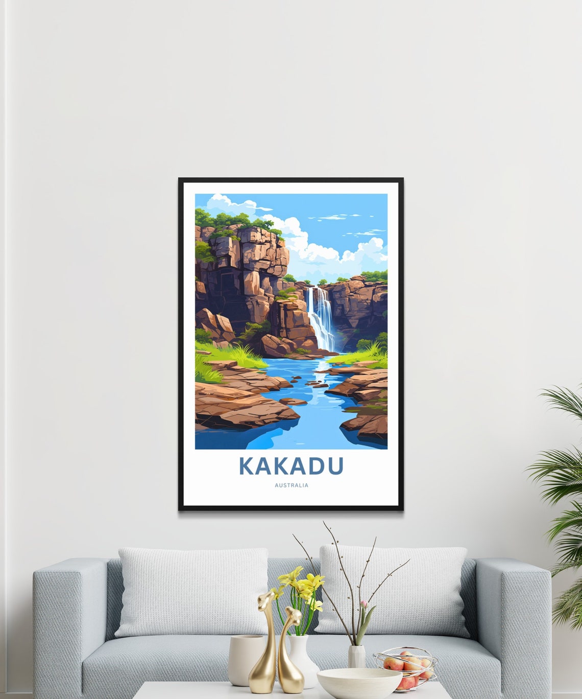 Kakadu National Park Waterfall Gorge Custom Travel Poster Australia - Image 3