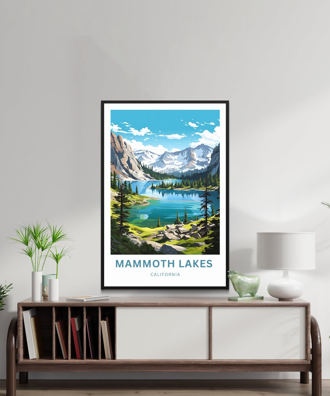 Mammoth Lakes California Alpine Lake Peaks Personalized Poster - Image 3