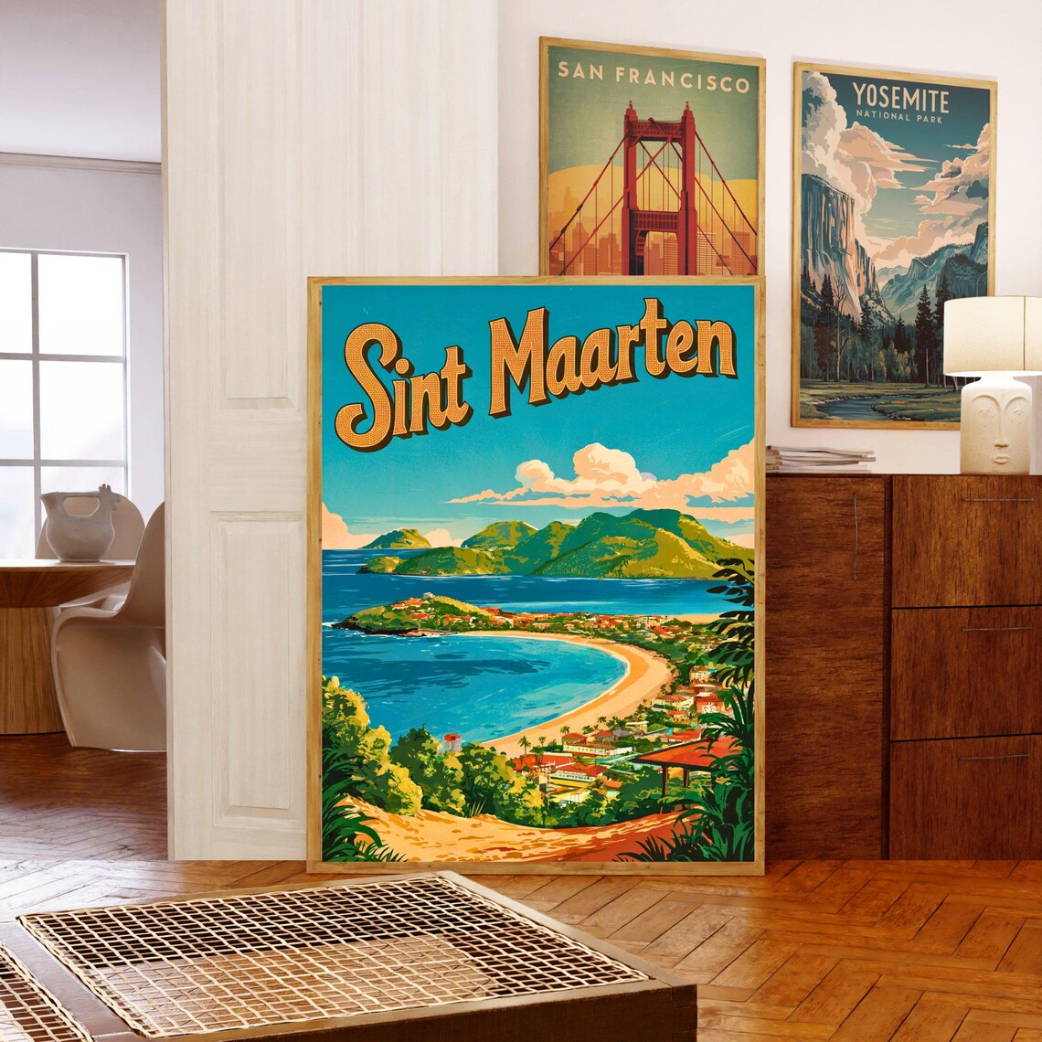 Sint Maarten Vintage Travel Poster, Caribbean Art Print - Image 5