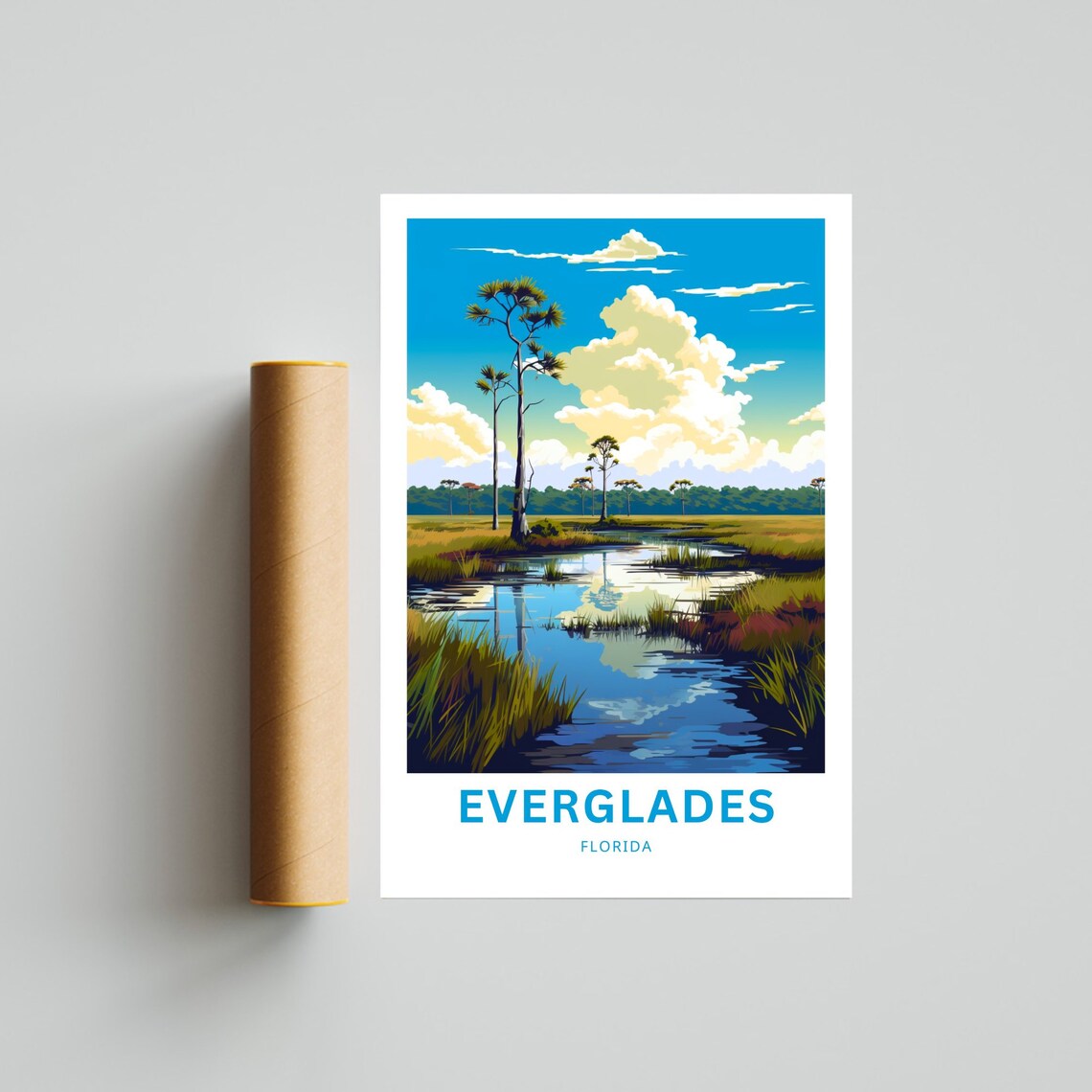 Everglades Travel Poster, Florida Wall Art Print - Image 4