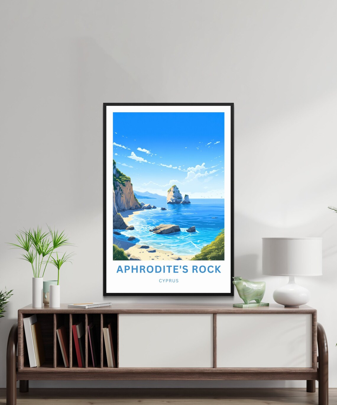 Personalized Aphrodites Rock Travel Poster, Cyprus - Image 2