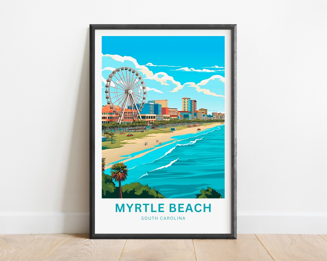 Myrtle Beach South Carolina Present Gift Poster