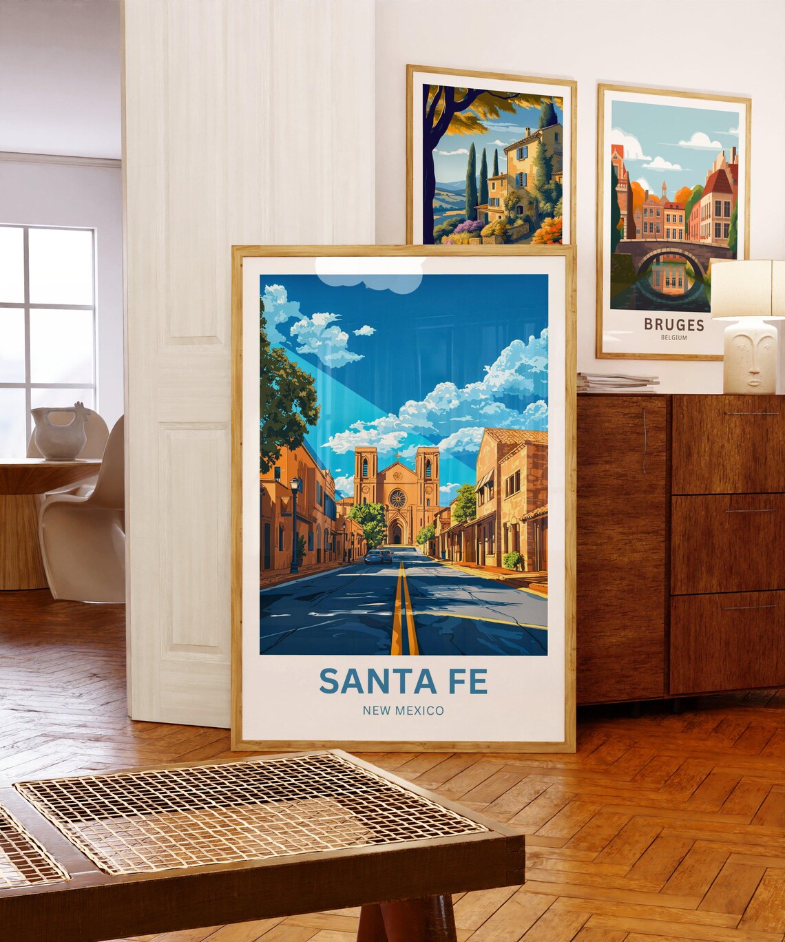 Santa Fe Travel Print New Mexico Wall Art Print - Image 5