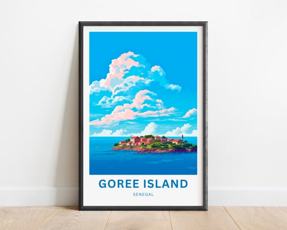 Goree Island Travel Print Goree Island Poster Senegal Wall Art Framed Present Gift Senegal Present
