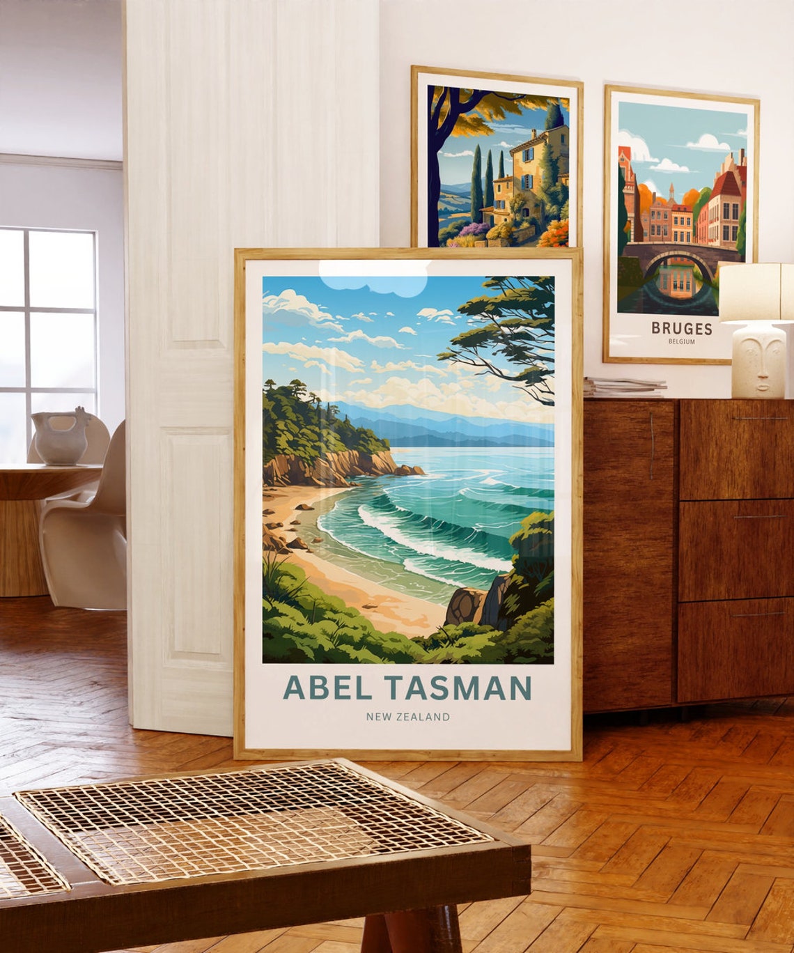 Abel Tasman New Zealand Beach Cove Personalized Travel Print - Image 5