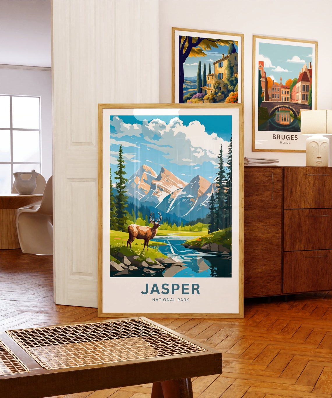 Jasper National Park Canada Elk River Personalized Poster Art - Image 5