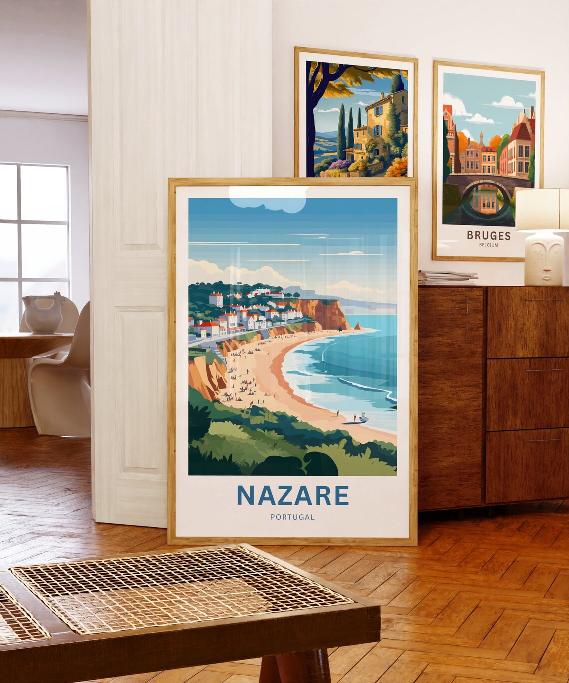 Nazare Travel Poster, Portugal Wall Art - Image 5