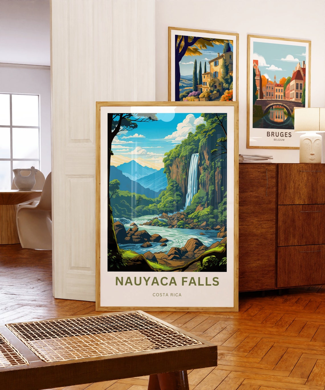 Nauyaca Falls Costa Rica Personalized Jungle Waterfall Travel Poster - Image 5