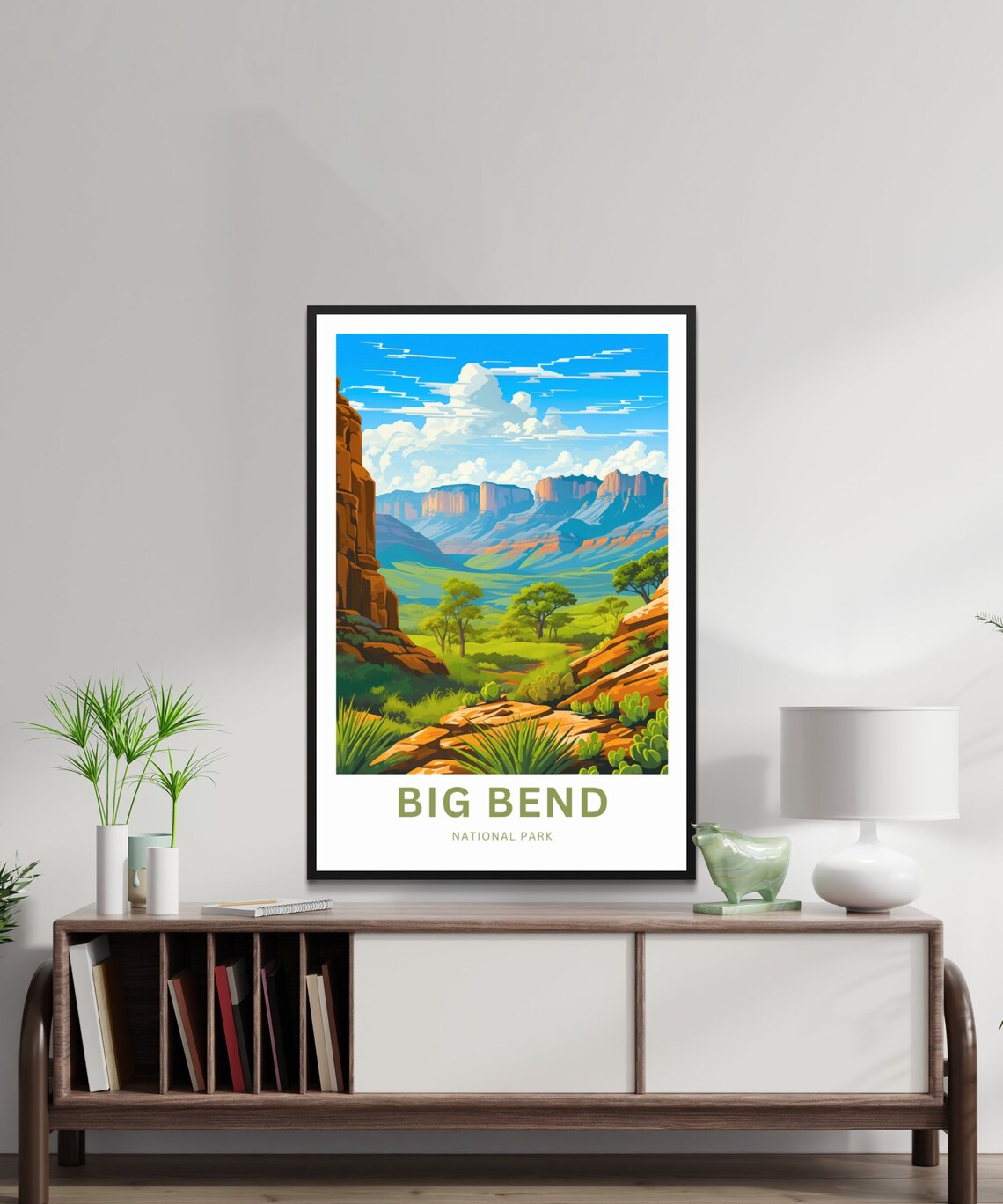Big Bend National Park Desert Mesas Texas Southwest Travel Poster - Image 2