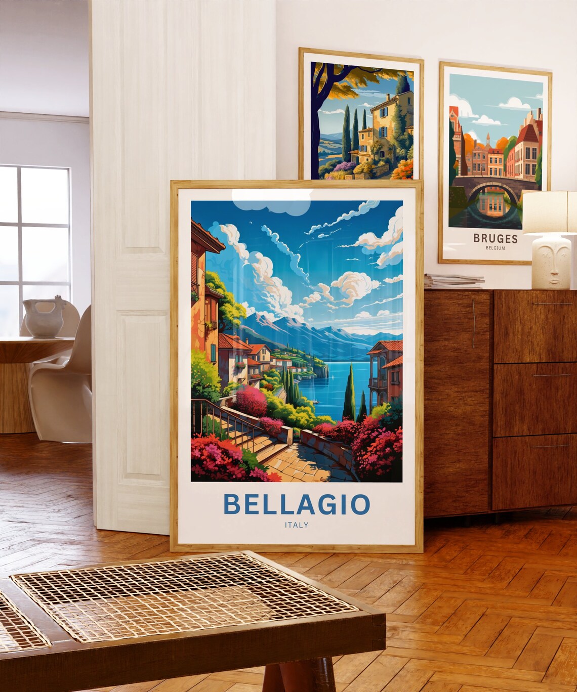 Bellagio Italy Lakeside Villas and Gardens on Lake Como Poster - Image 5