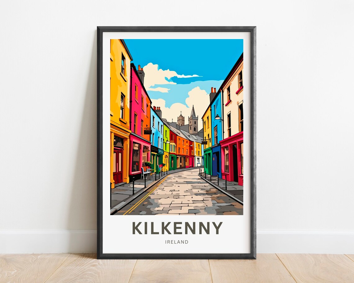 Kilkenny Travel Poster, Ireland Wall Art