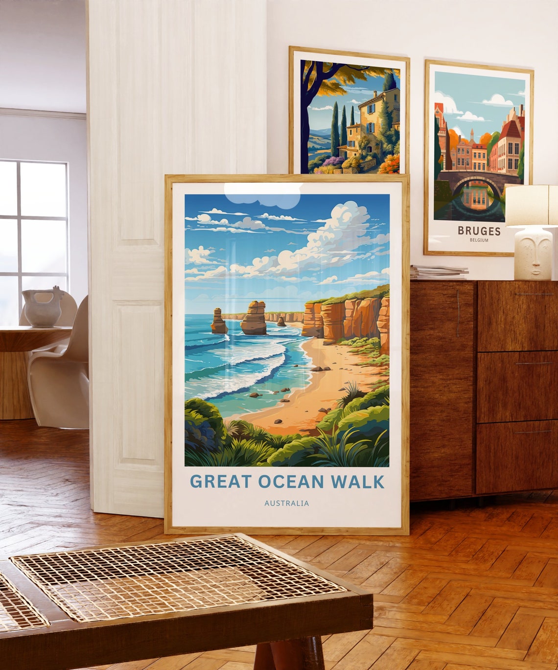 Great Ocean Walk Australia Sea Stacks Beach View Travel Poster - Image 5