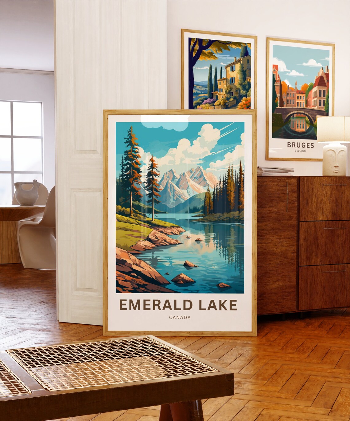 Emerald Lake Travel Poster, Canada Wall Art - Image 5