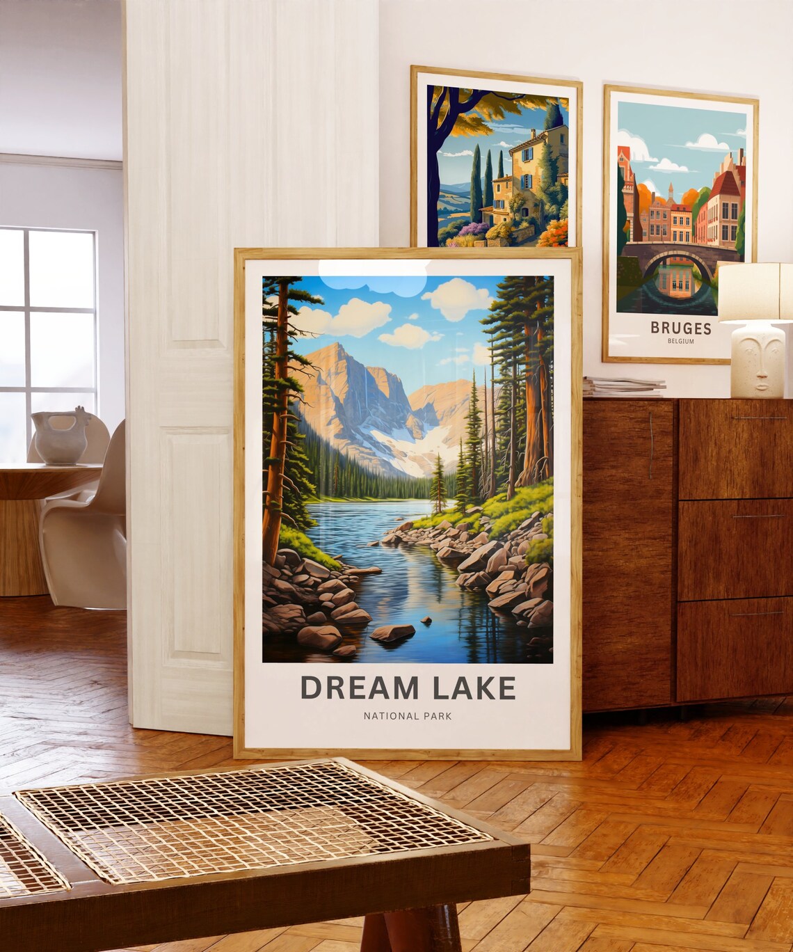 Dream Lake National Park Alpine View Personalized Travel Poster - Image 5