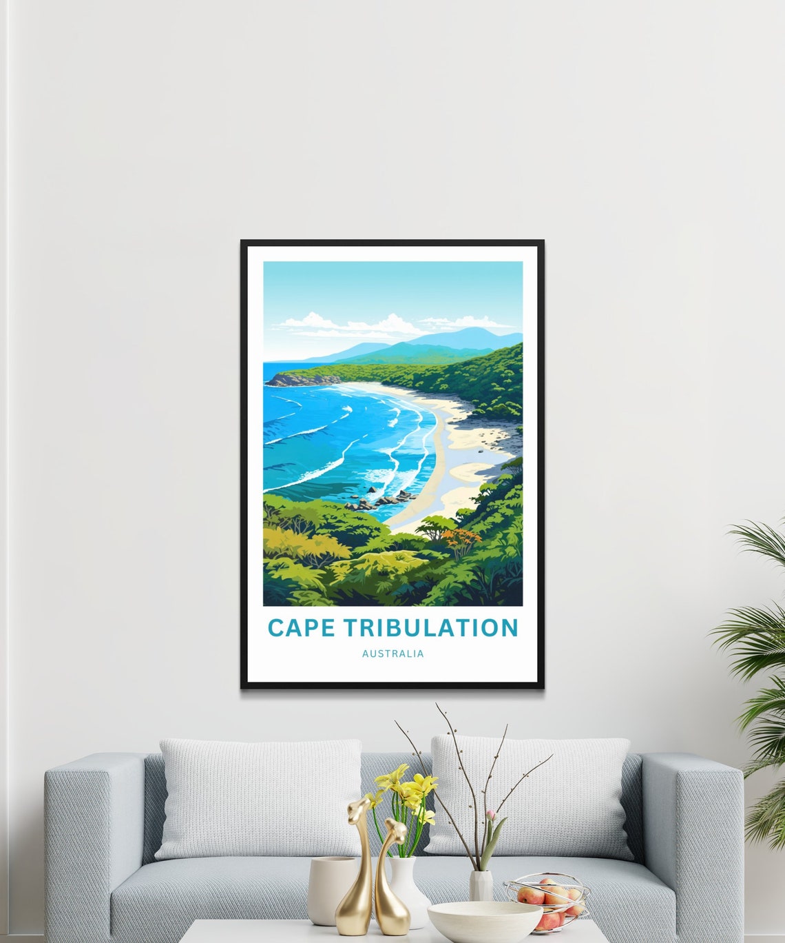 Cape Tribulation Australia Pristine Beach Vintage Travel Poster Gift - Image 3