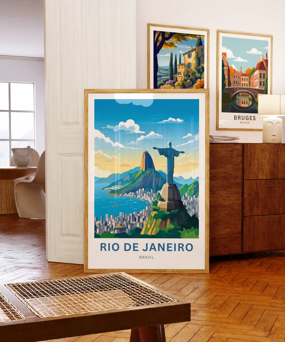 Rio De Janiero Travel Print Rio De Janiero Poster Brazil Wall Art Framed Present Gift Brazil Present - Image 5