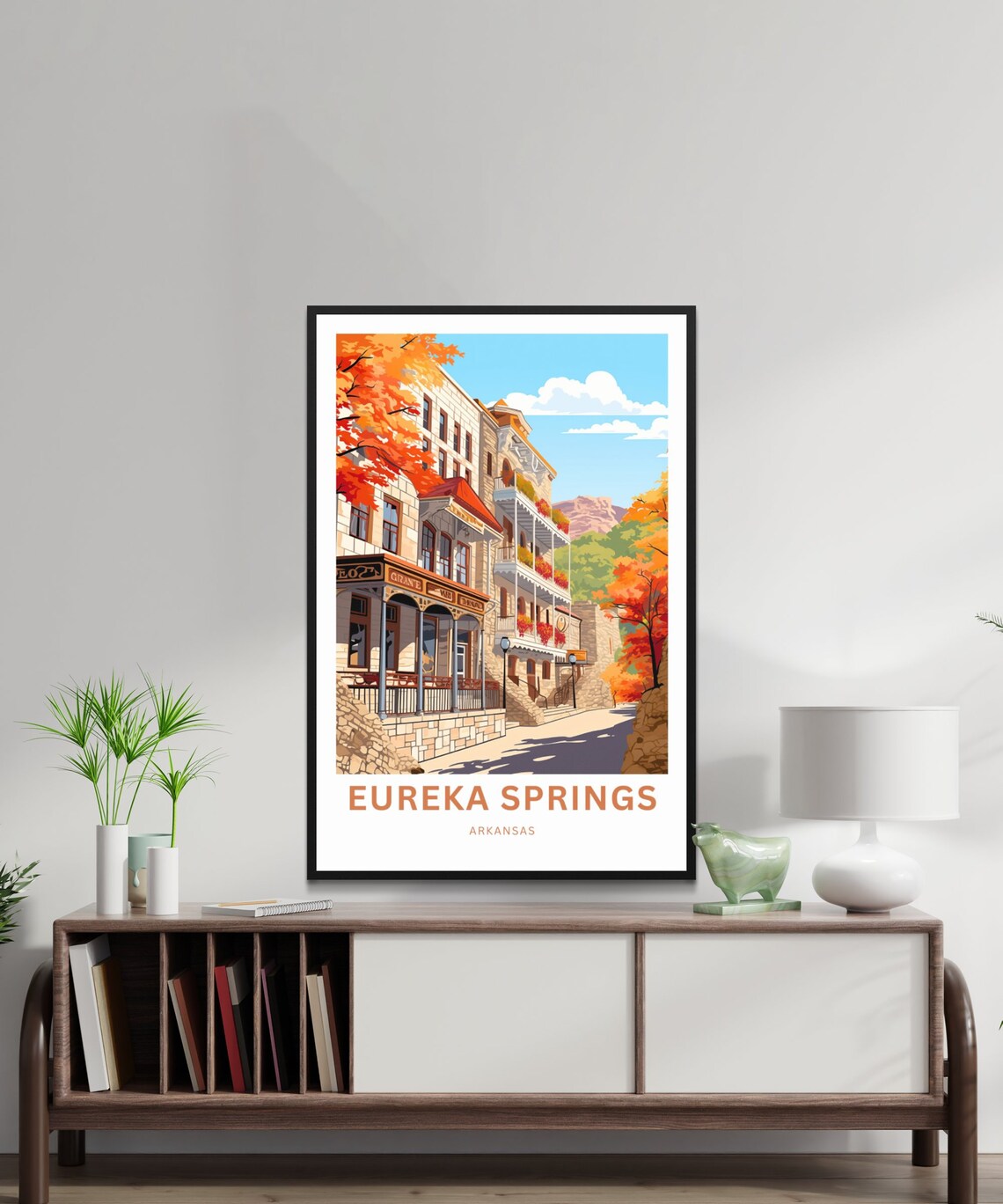 Personalized Eureka Springs Travel Poster, Arkansas Art Print - Image 2