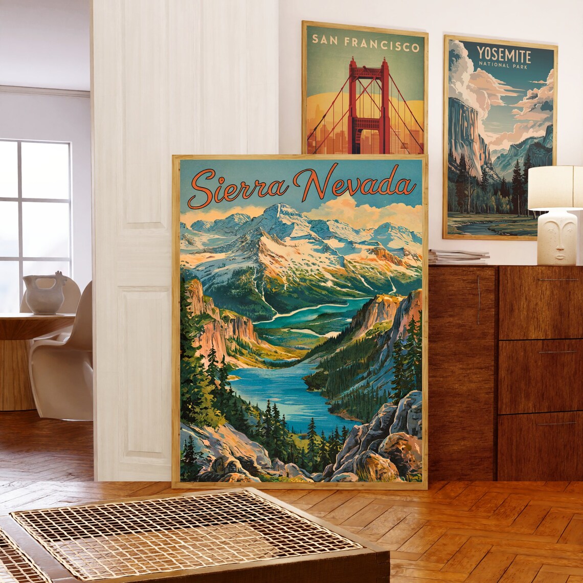 Sierra Nevada Vintage Travel Poster, California Art Print - Image 5