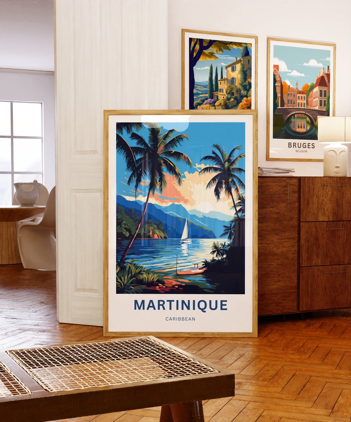 Martinique Travel Print Martinique Poster Caribbean Wall Art Framed Present Gift Caribbean Present - Image 5