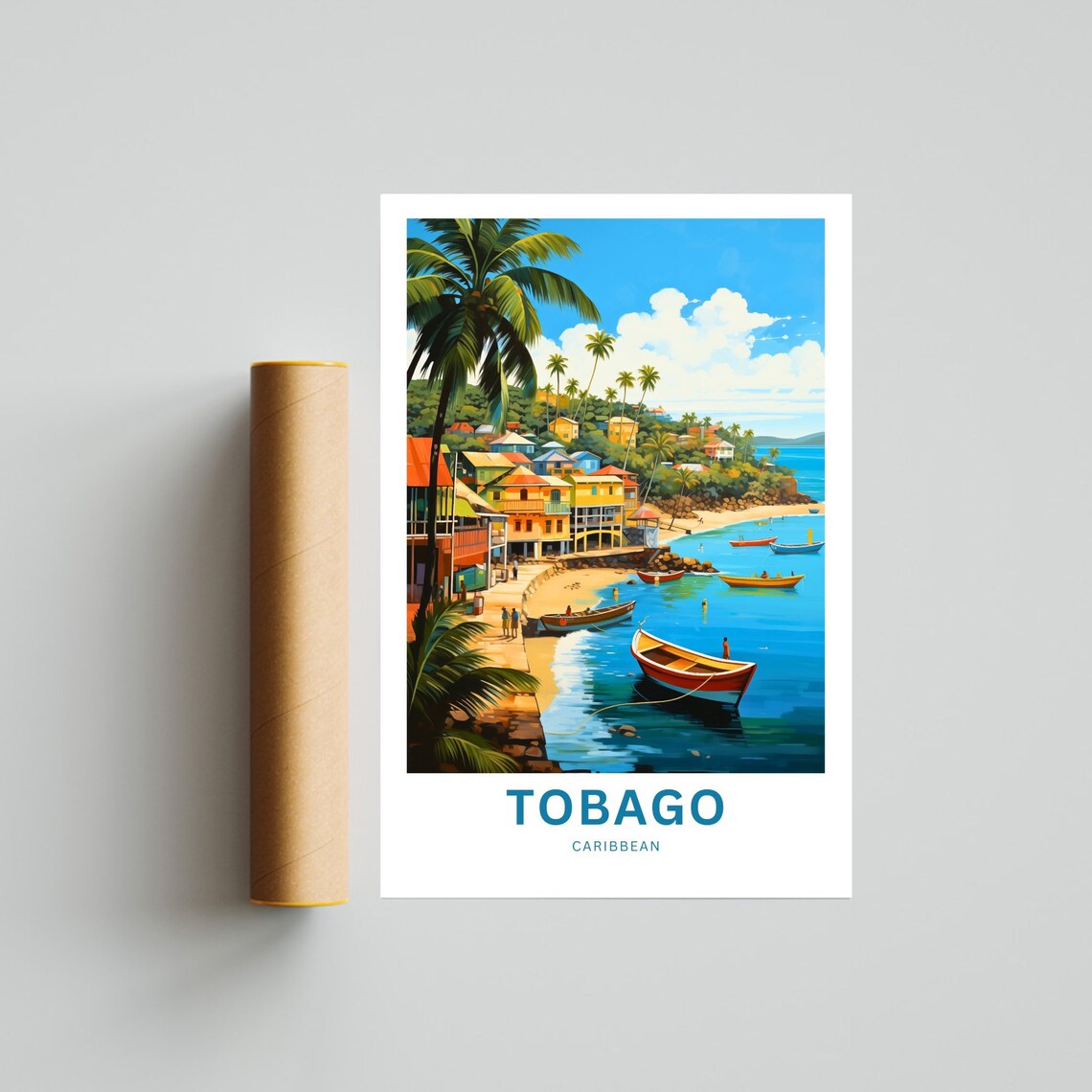 Tobago Travel Poster, Caribbean Wall Art - Image 4
