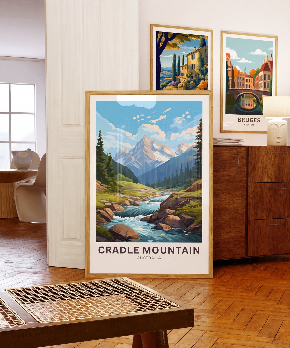 Cradle Mountain Australia Peak Alpine River Pine Forest Travel Poster - Image 5