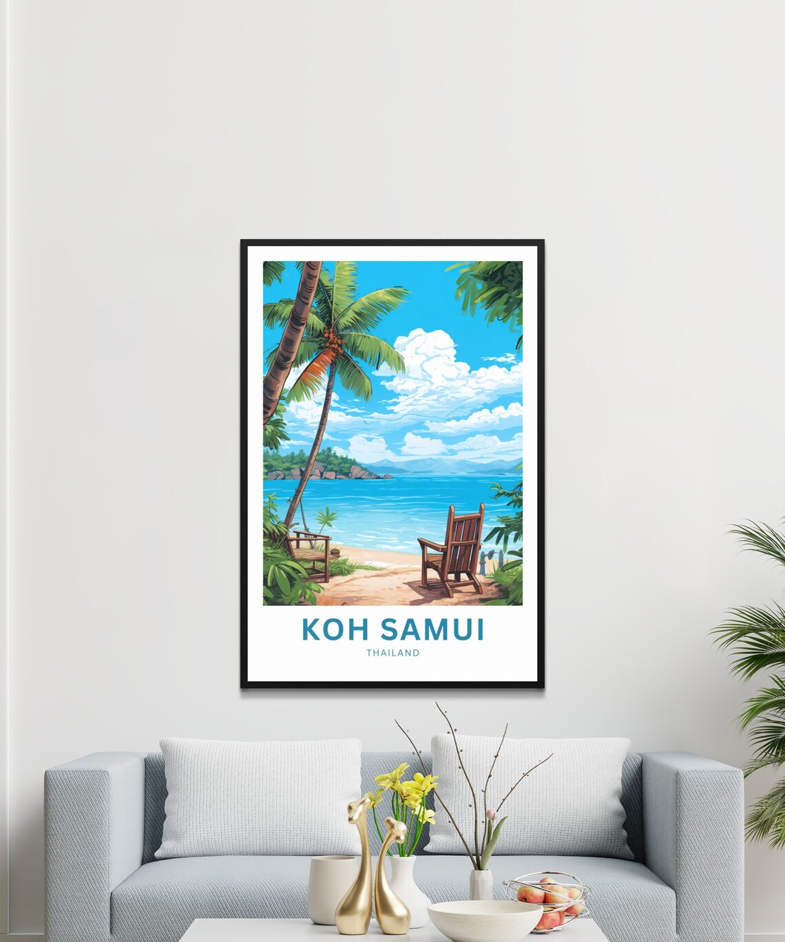 Koh Samui Travel Poster, Thailand Present Gift - Image 3