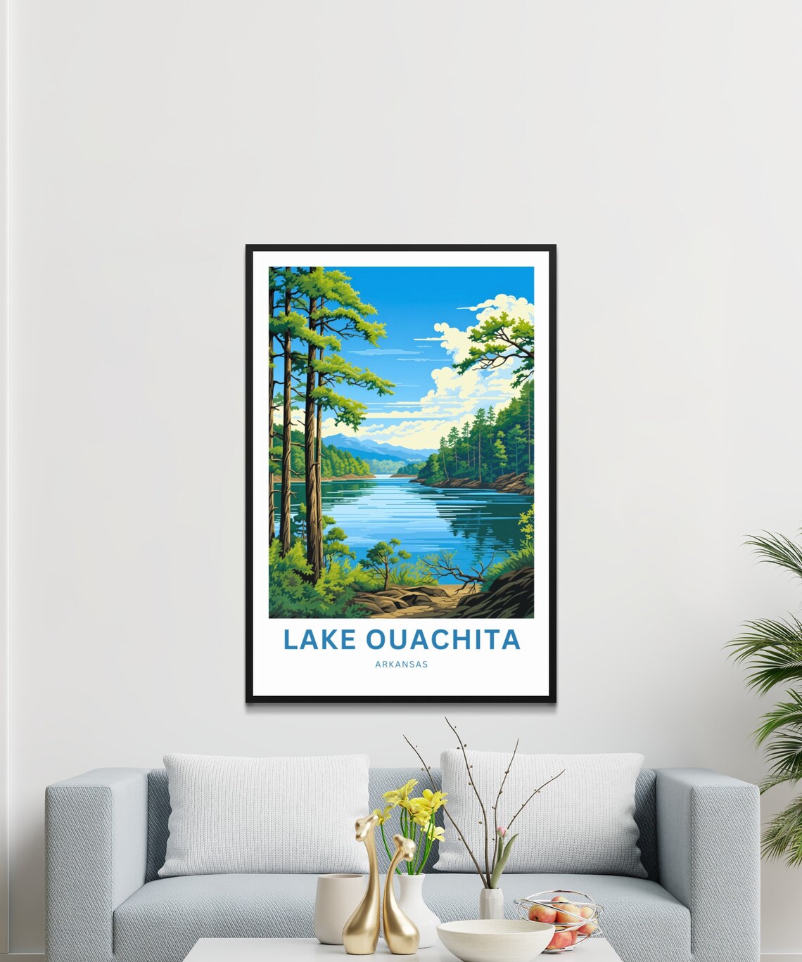 Lake Ouachita Travel Poster, Arkansas Wall Art - Image 3