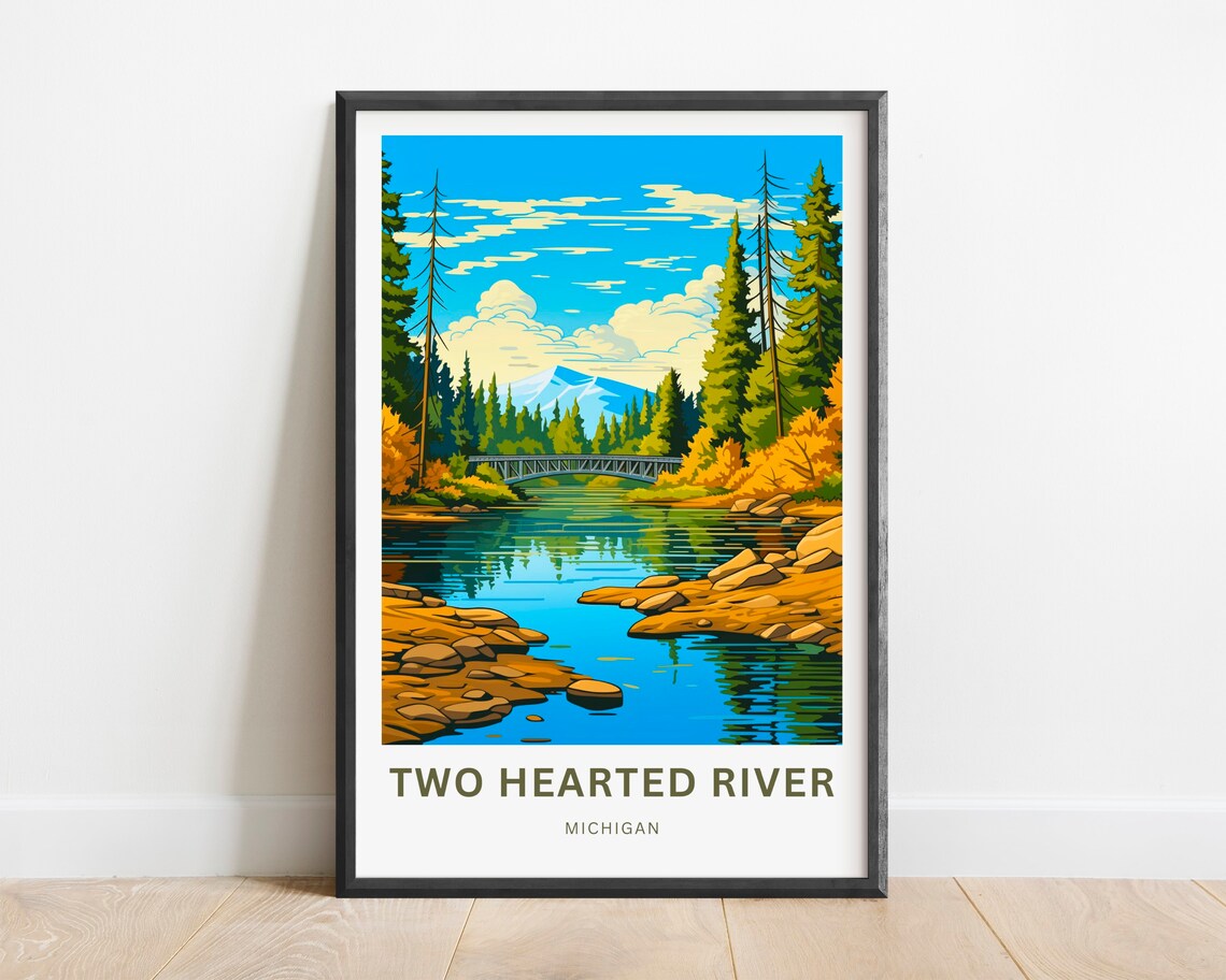 Two Hearted River State Park Travel Poster