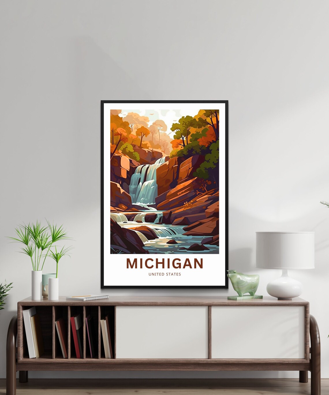 Michigan Travel Poster, United States Wall Art - Image 2