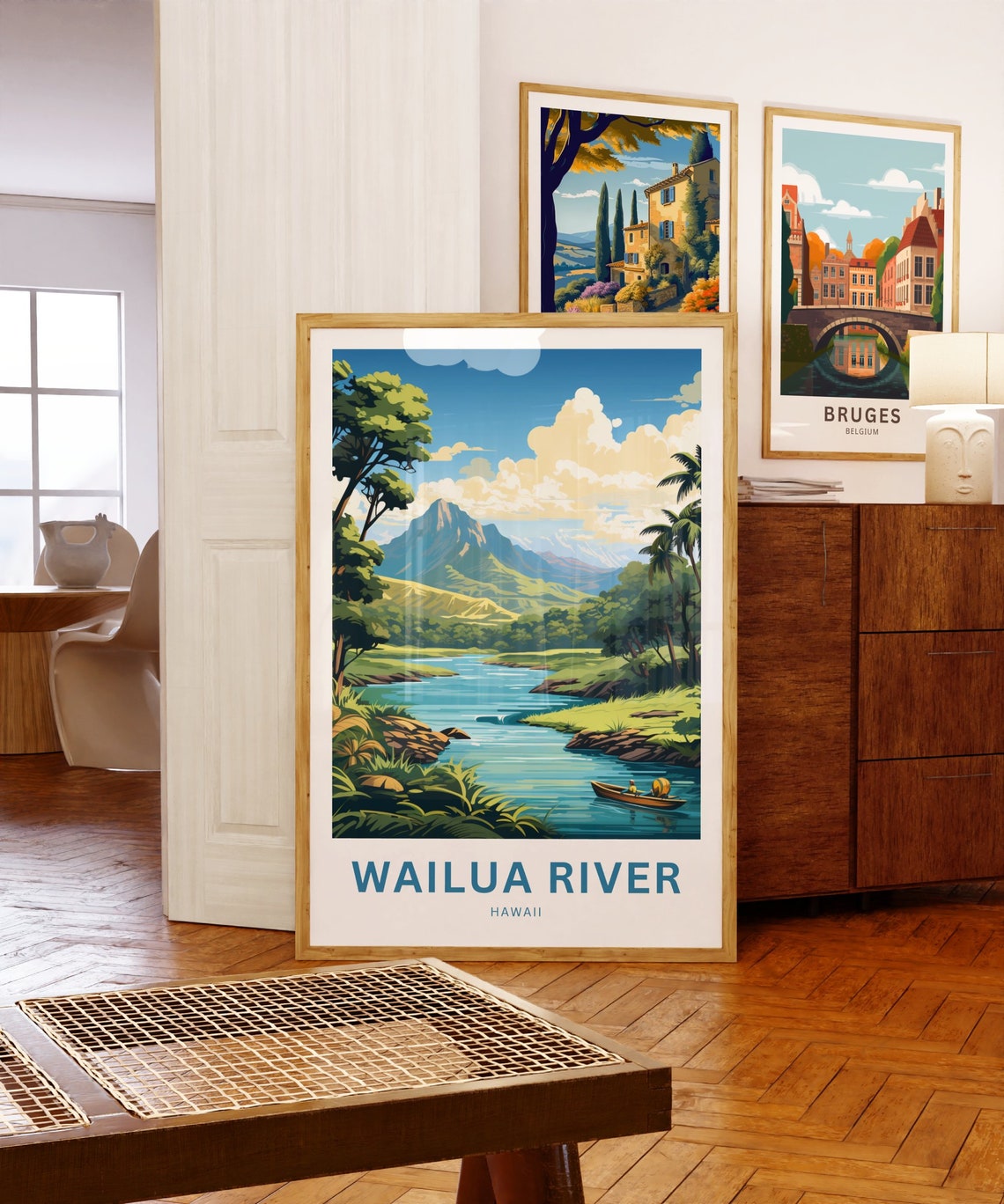 Wailua River Hawaii Island Canoe Adventure Personalized Poster - Image 5