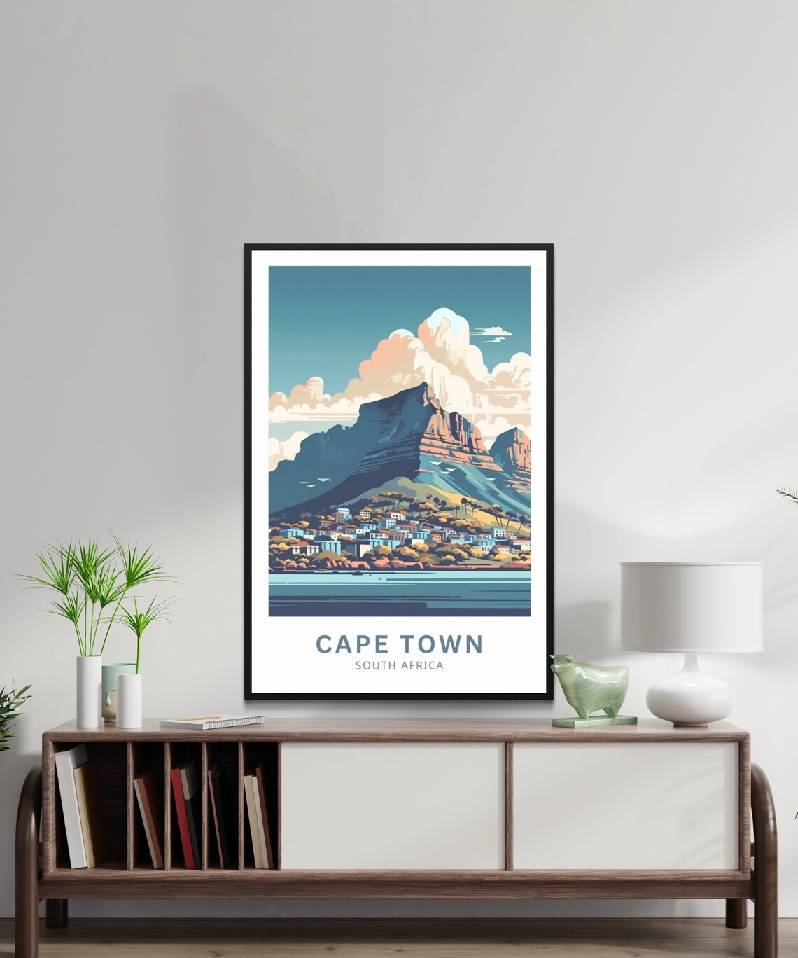 Cape Town Table Mountain Travel Poster