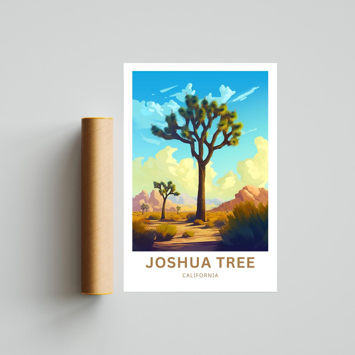 Joshua Tree California Desert Icons Golden Hour Travel Poster - Image 2