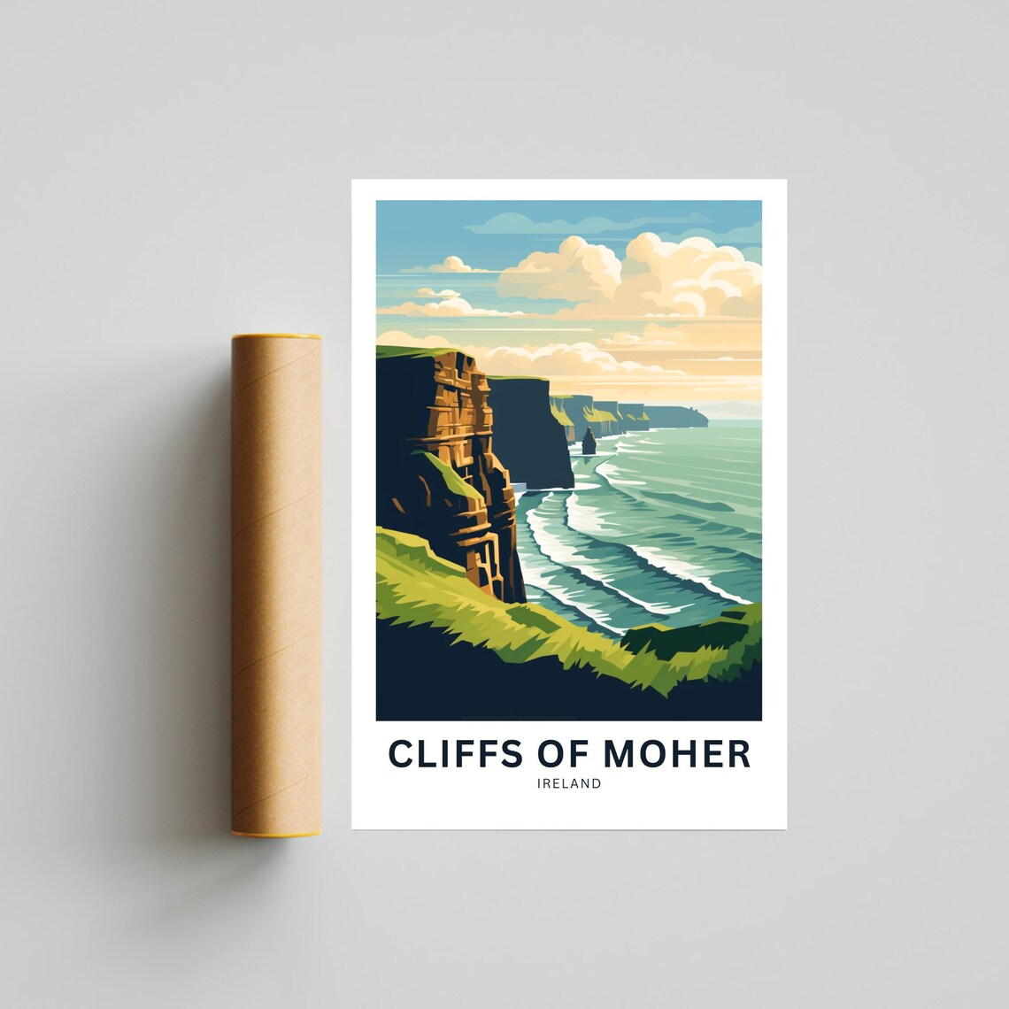 Cliffs Of Moher Travel Print Ireland Poster Print - Image 4