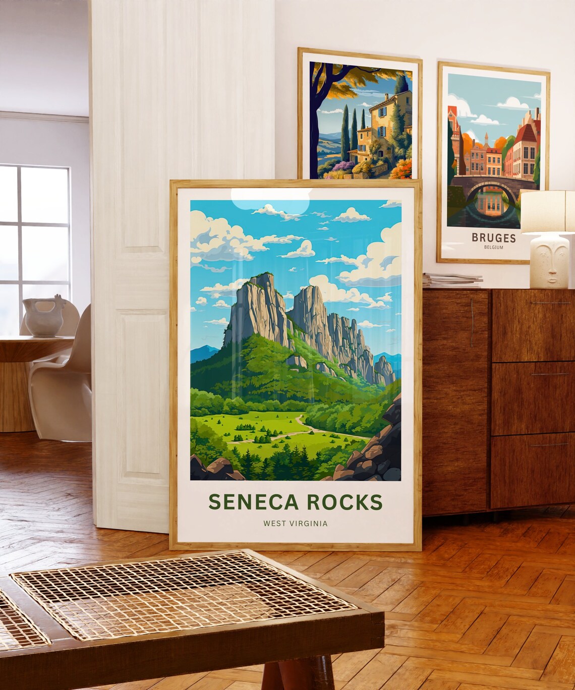 Personalized Seneca Rocks Travel Poster, Virginia - Image 5