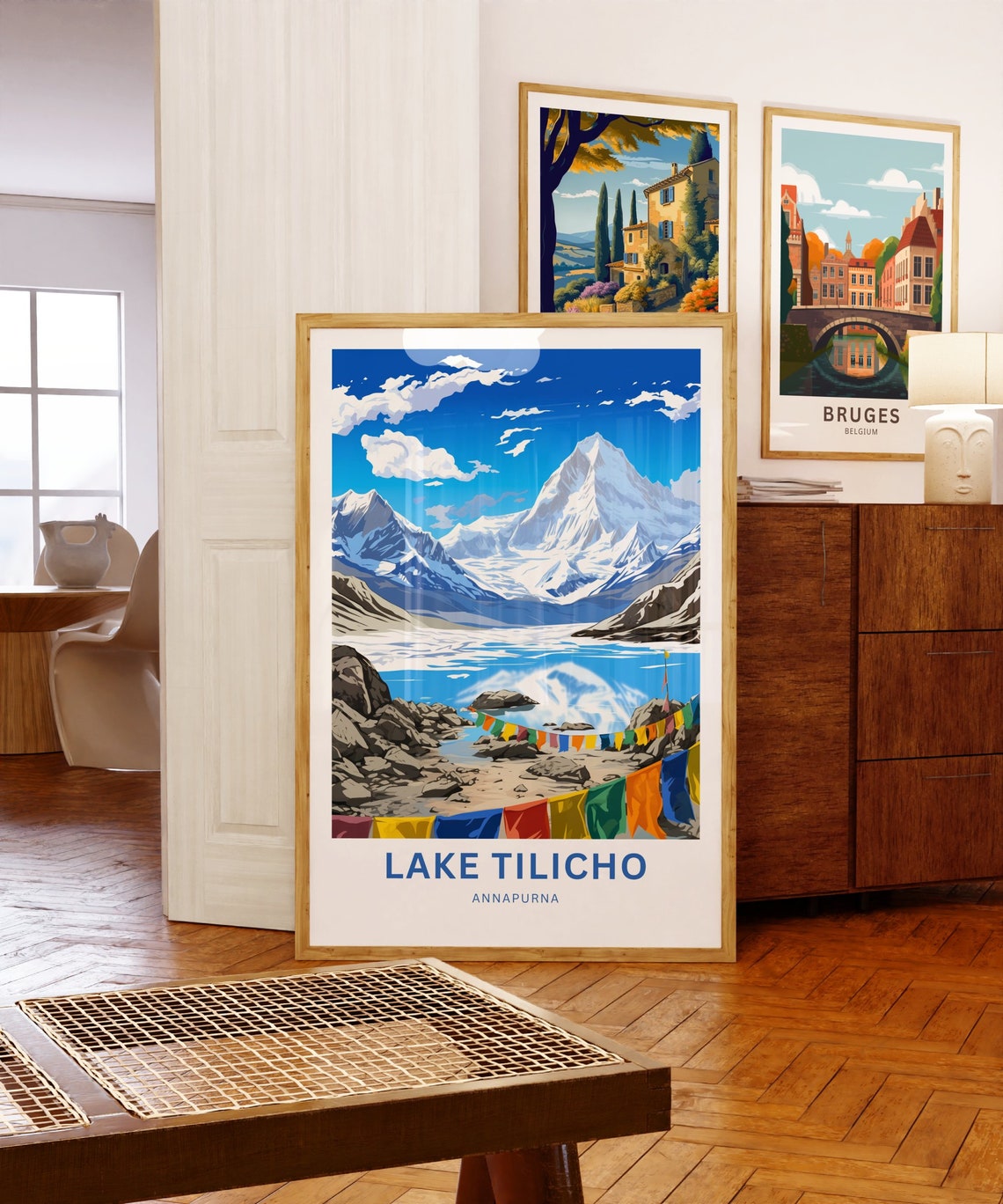 Personalized Lake Tilicho Annapurna Himalayan Mountain Travel Poster - Image 5