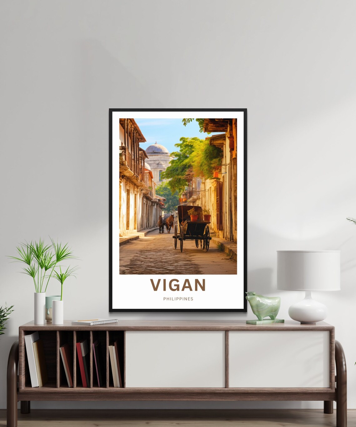 Vigan Philippines Calle Crisologo Heritage Street Travel Poster - Image 2