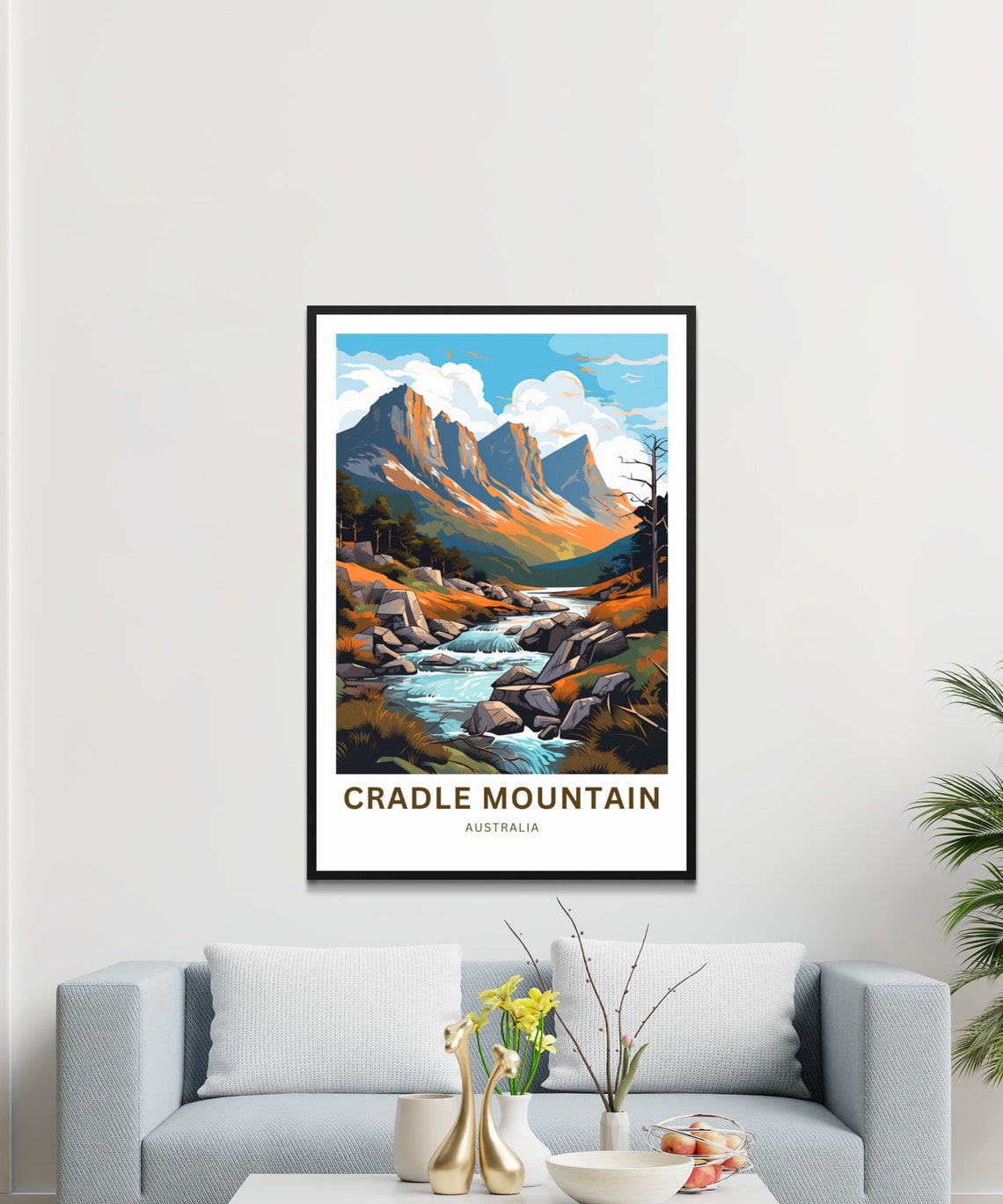 Cradle Mountain Australia Personalized Alpine River Valley Poster - Image 3