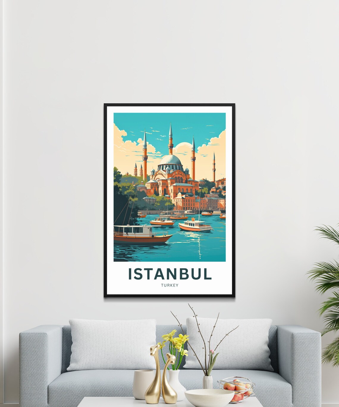 Istanbul Turkey Present Travel Poster - Image 3