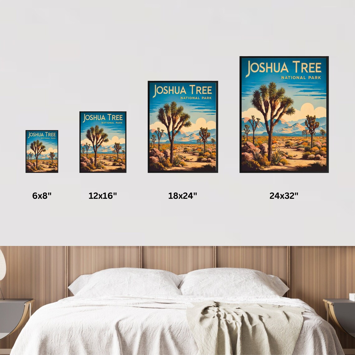 Joshua Tree Vintage Travel Poster, California Art Print - Image 3