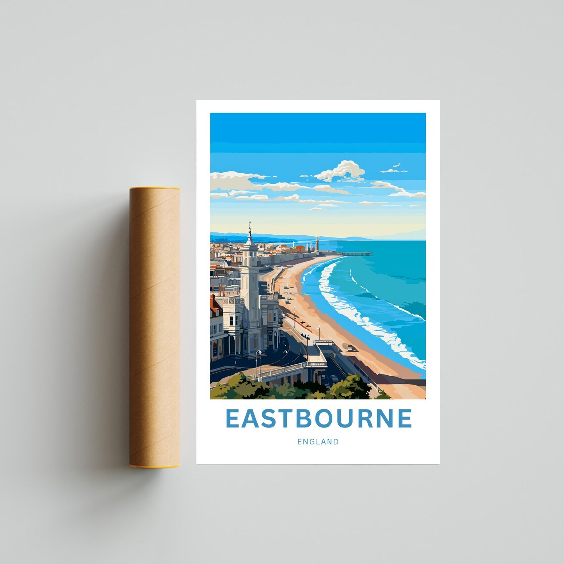Eastbourne Travel Poster, England Wall Art - Image 4