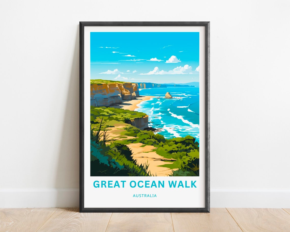 Great Ocean Walk Australia Dramatic Coastal Cliffs Travel Poster