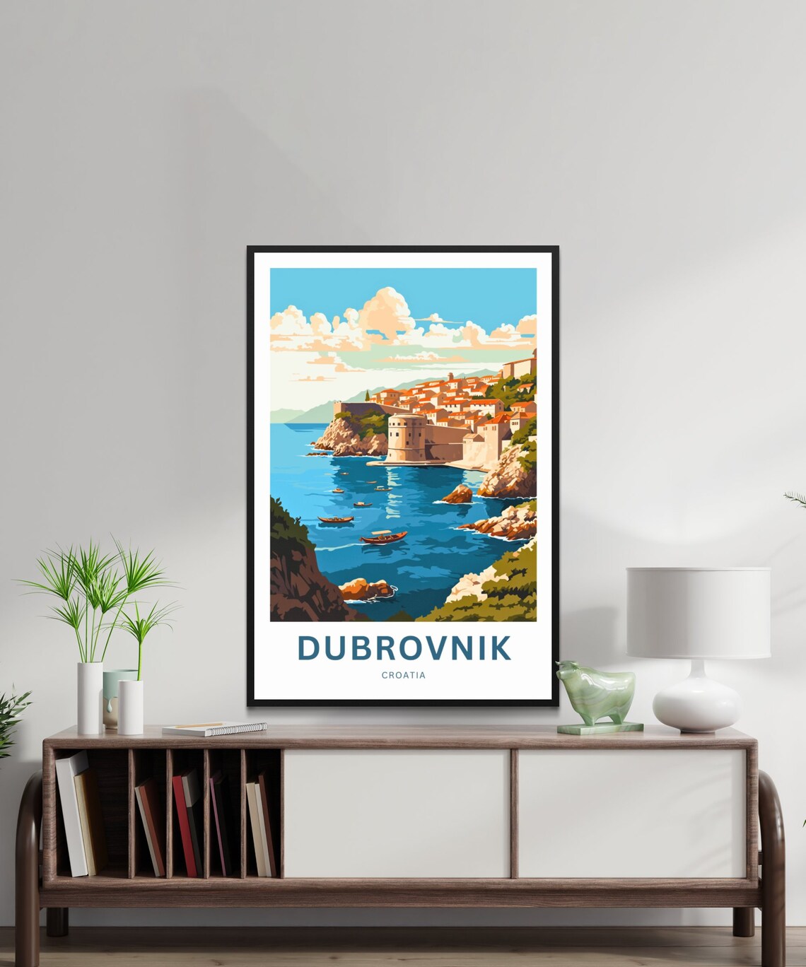 Personalized Dubrovnik Travel Print, Croatia Poster - Image 2