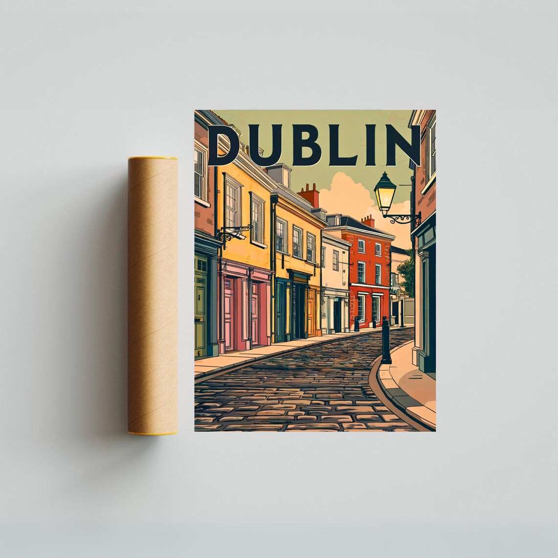 Dublin Vintage Travel Poster, Ireland Wall Art - Image 4