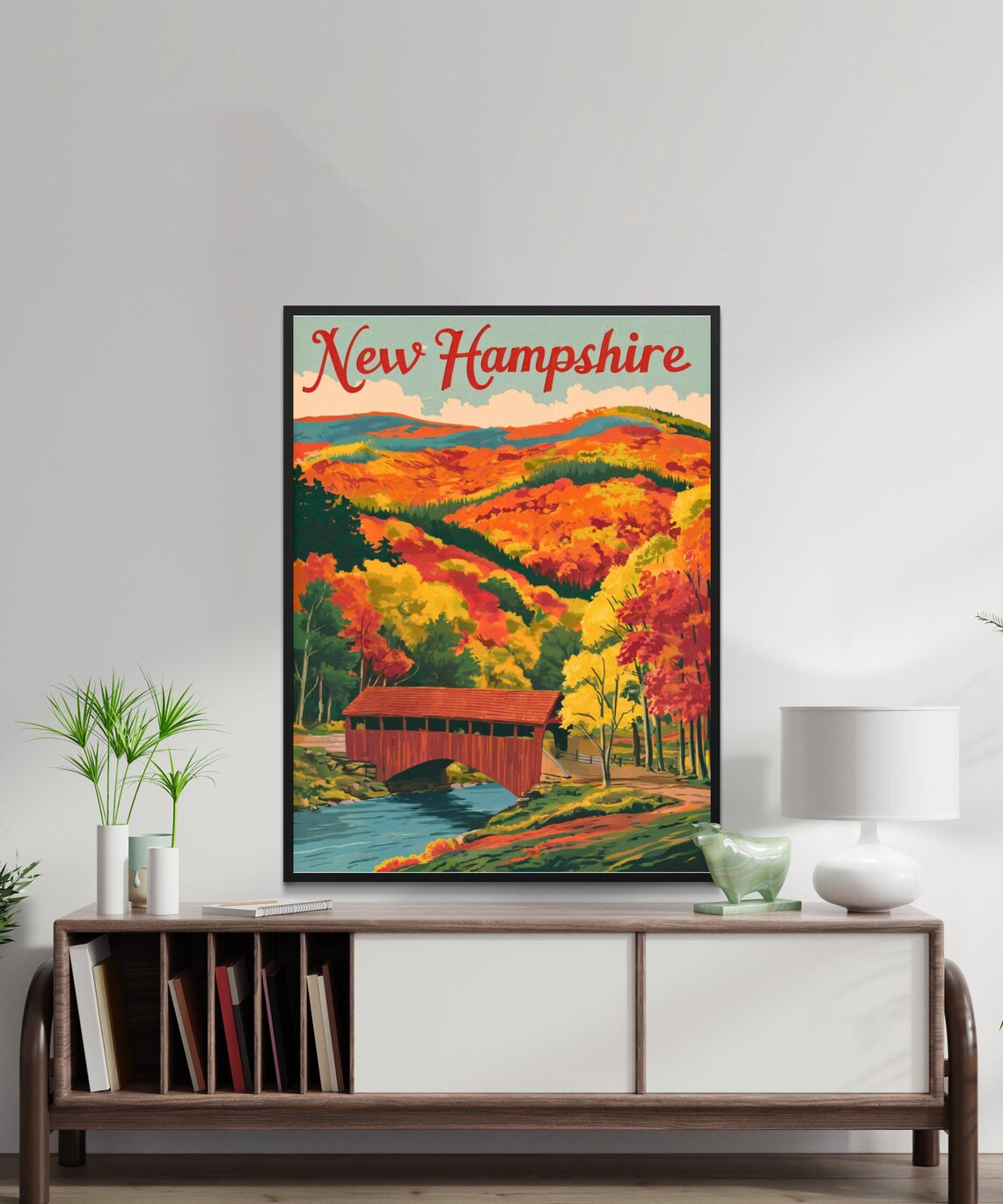 New Hampshire Vintage Travel Poster, United States - Image 3