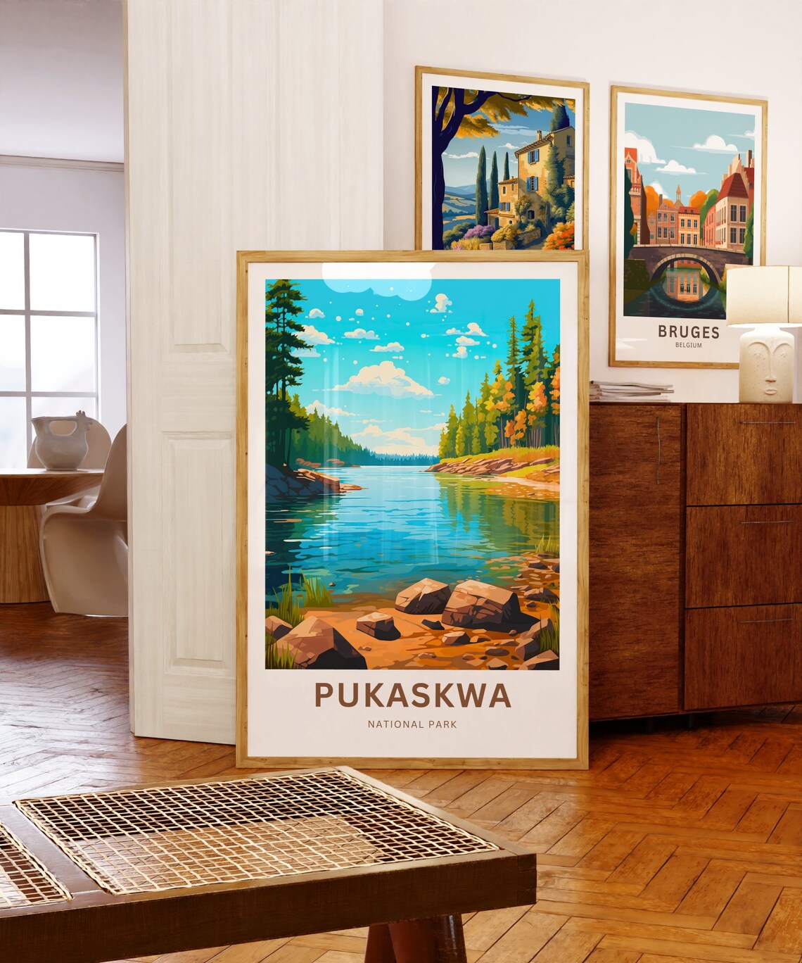 Pukaskwa National Park Lake Rocky Shoreline Pine Forest Poster - Image 5