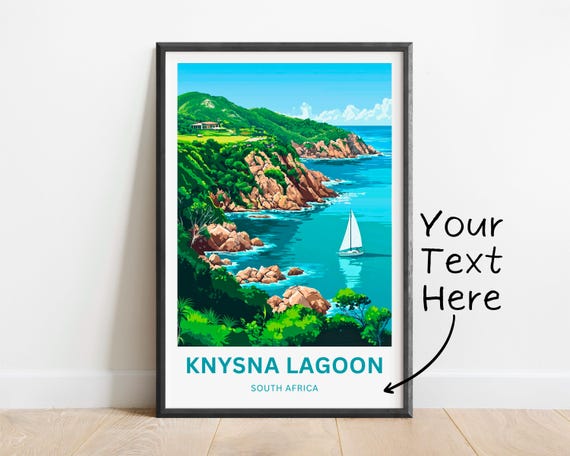 Personalized Knysna Lagoon Print Knysna Lagoon Poster South Africa Wall Art Framed Present Gift South Africa Present