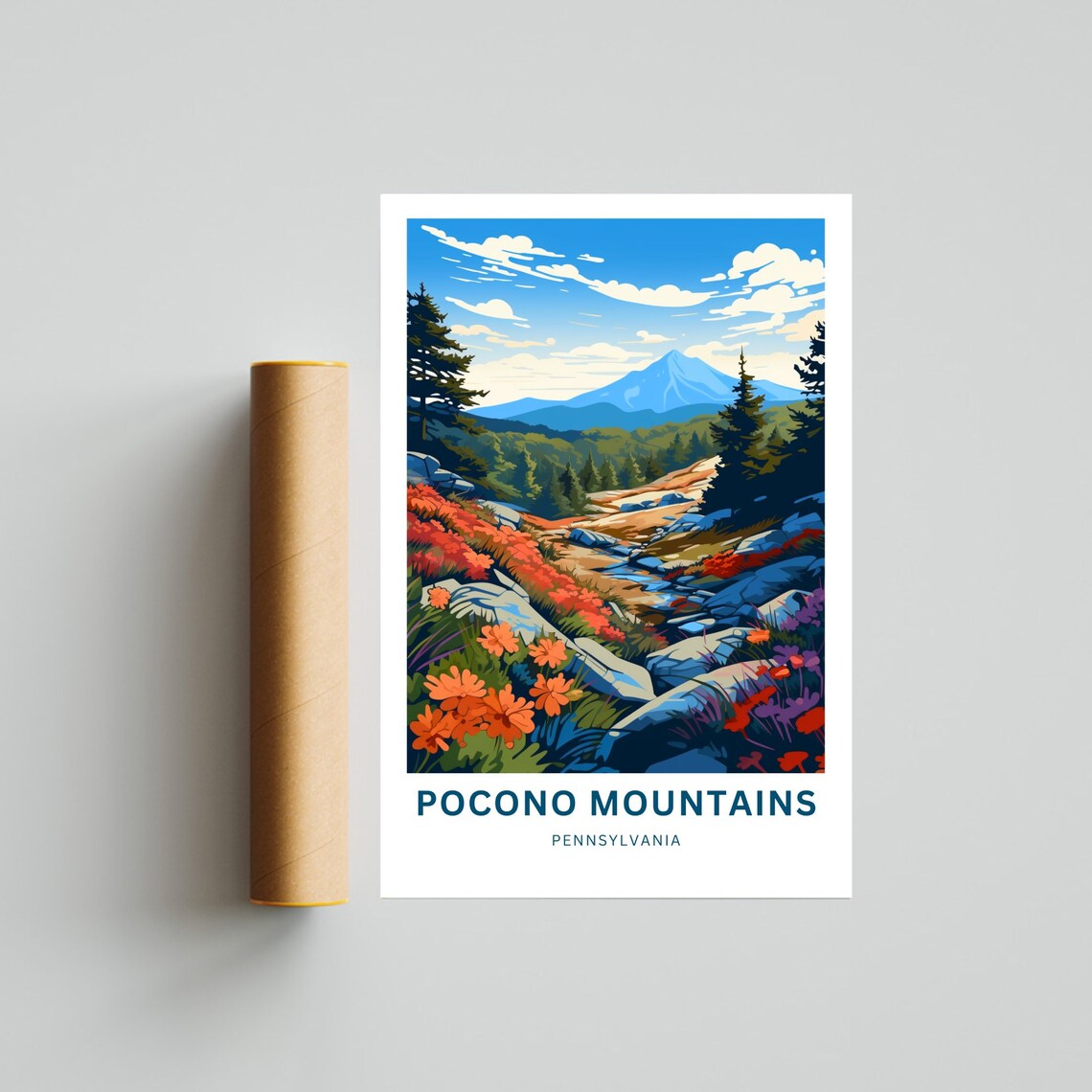 Pocono Mountains Pennsylvania Gift Travel Poster - Image 4